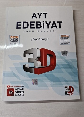 3d yayınları ayt edebiyat soru bankası 