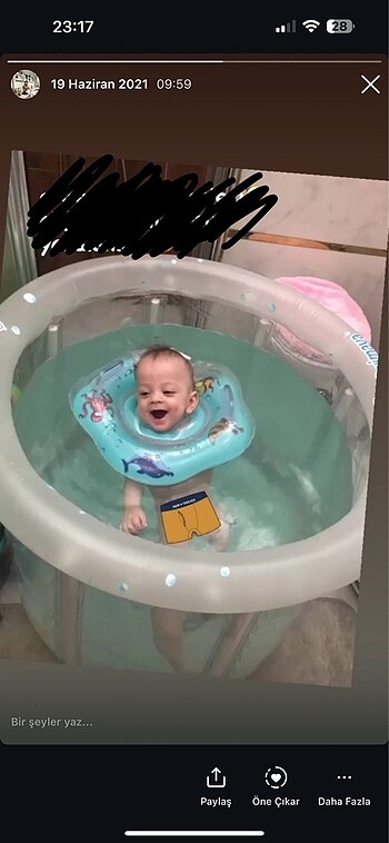 Swimtrainer swimava orjinal havuz ve simidi