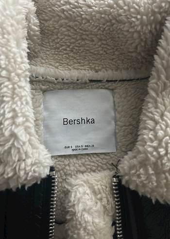 BERSHKA Kürk Detaylı Kısa Deri Kadın Ceket - Görsel 3