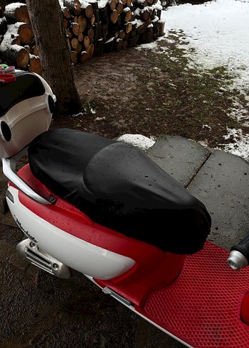 Scooter siyah deri kılıf - Görsel 2