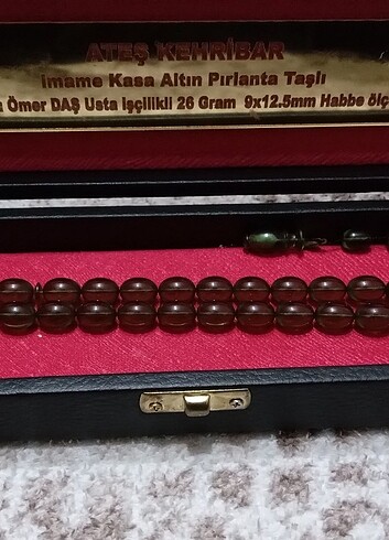 Beden Usta İşçilikli Ateş Kehribar