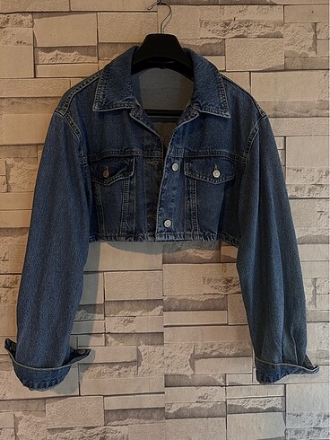 Crop kot ceket