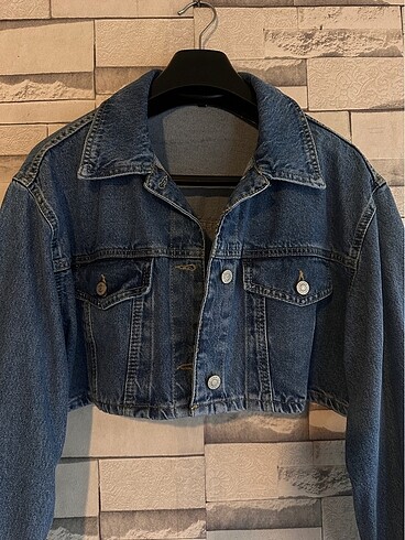 m Beden Crop kot ceket