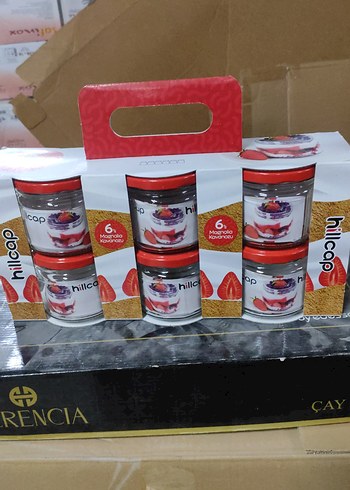Renkli 6'lı Cam Gıda Saklama Kabı Seti