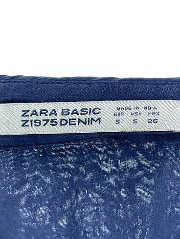 s Beden lacivert Renk Zara Gömlek %70 İndirimli.