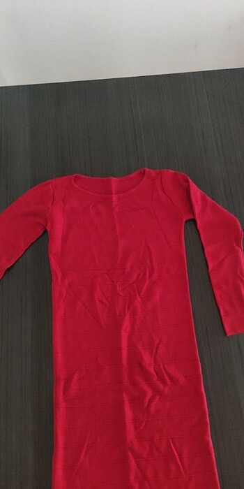 Diğer Kırmızı Triko Elbise