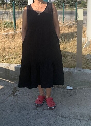 m Beden Pamuklu elbisr