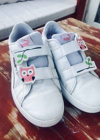 Kız Çocukları için Pembe Velcro Spor Ayakkabı