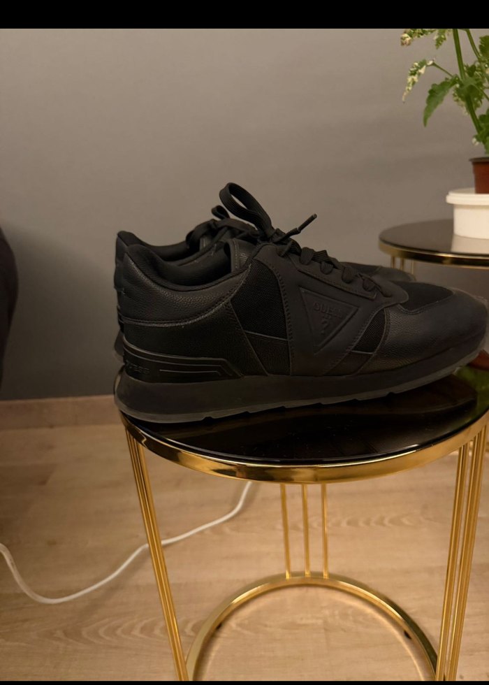 Siyah Erkek Guess  Spor Ayakkabı Velcro Bağcıklı sorunsuz - Görsel 2