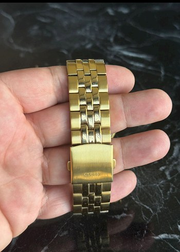 Guess  Klasik Altın Renkli Saat Orjinal bir kaç kez takıldı - Görsel 2