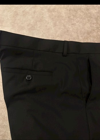 Erkek Siyah Modern Klasik Takım Elbise bir saat giyildi 56 beden - Görsel 3