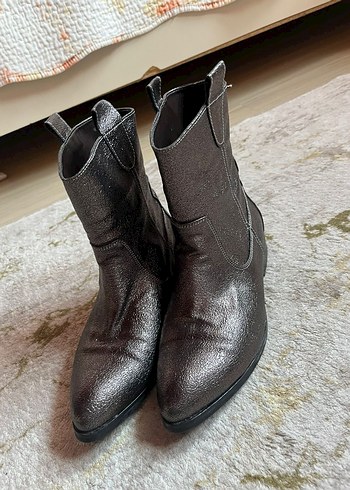 Kahverengi Kürklü Kadın Dolgu Topuk Bot - Görsel 2