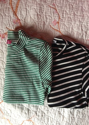 Uzun Kollu Çizgili Bluz - Görsel 2