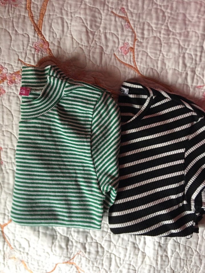 Uzun Kollu Çizgili Bluz - Görsel 2