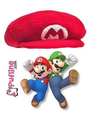 Mario Şapkası Peluş - Görsel 2