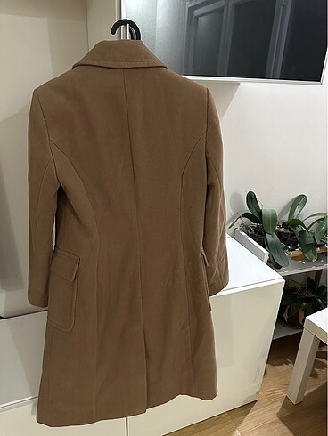s Beden camel Renk Koton Kaşe kaban s beden taba rengi