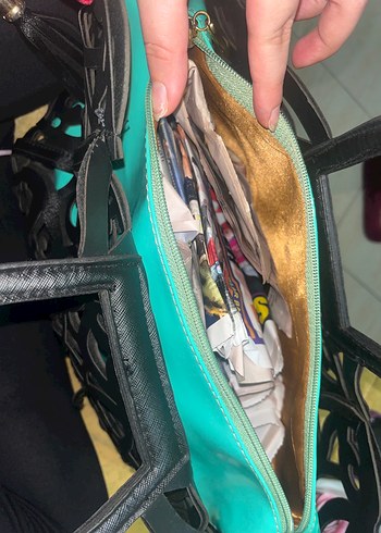 Dantel Detaylı çok şık Çanta - Görsel 4