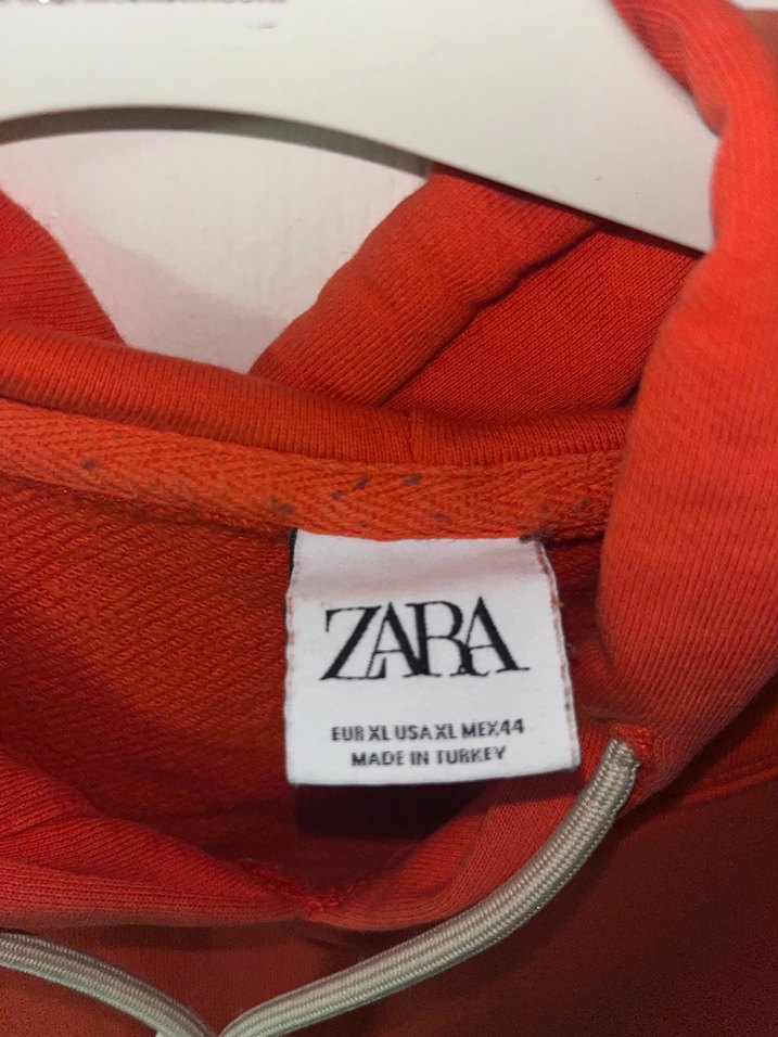 Kadın turuncu Kapüşonlu Sweatshirt - Görsel 3