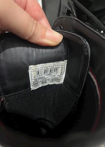 Siyah Deri Bağcıklı Blok Topuklu Kadın Bot - Görsel 4