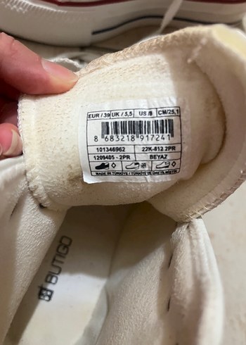 Beyaz Platform Topuklu Kadın Spor Ayakkabı - Görsel 2