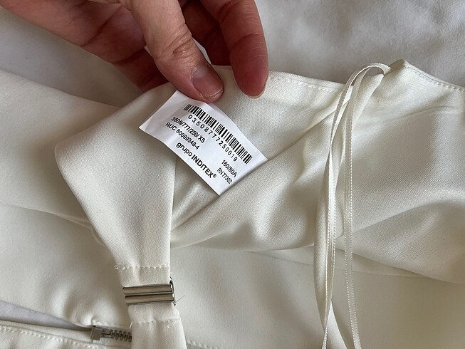 xs Beden beyaz Renk zara halter yaka bluz