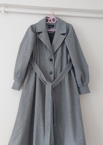 kırçıllı oversize tesettür kaşe kaban