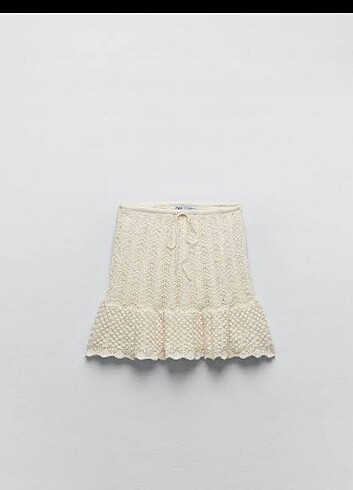 Zara mini kroşe etek
