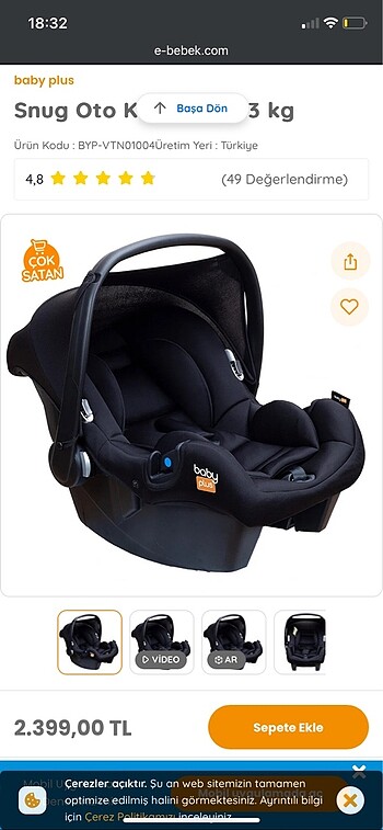 Baby plus puset