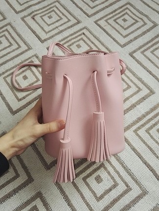 miniso pembe çanta