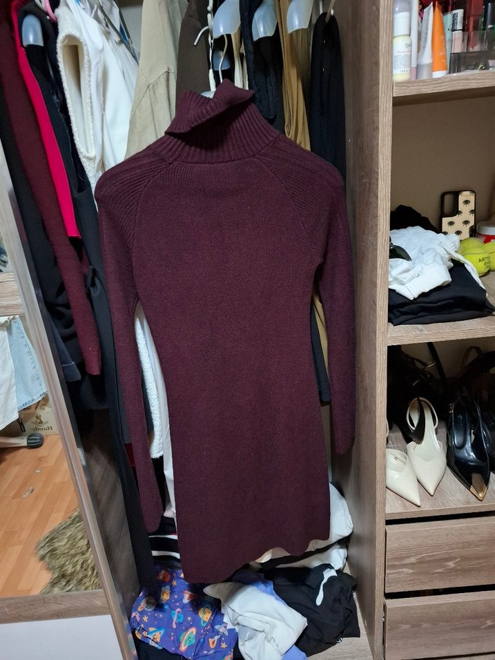 Mango boğazlı elbise - Görsel 2