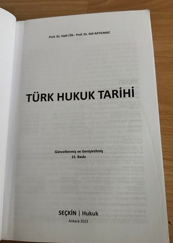 Türk hukuk tarihi gül akyılmaz