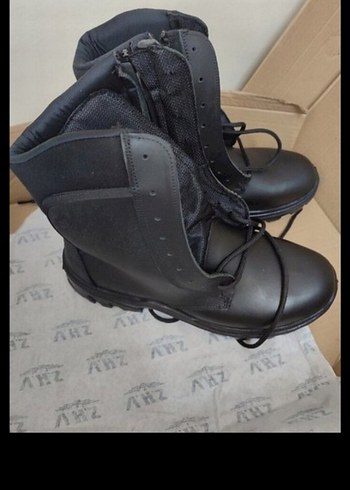 Siyah askeri bot - Görsel 5
