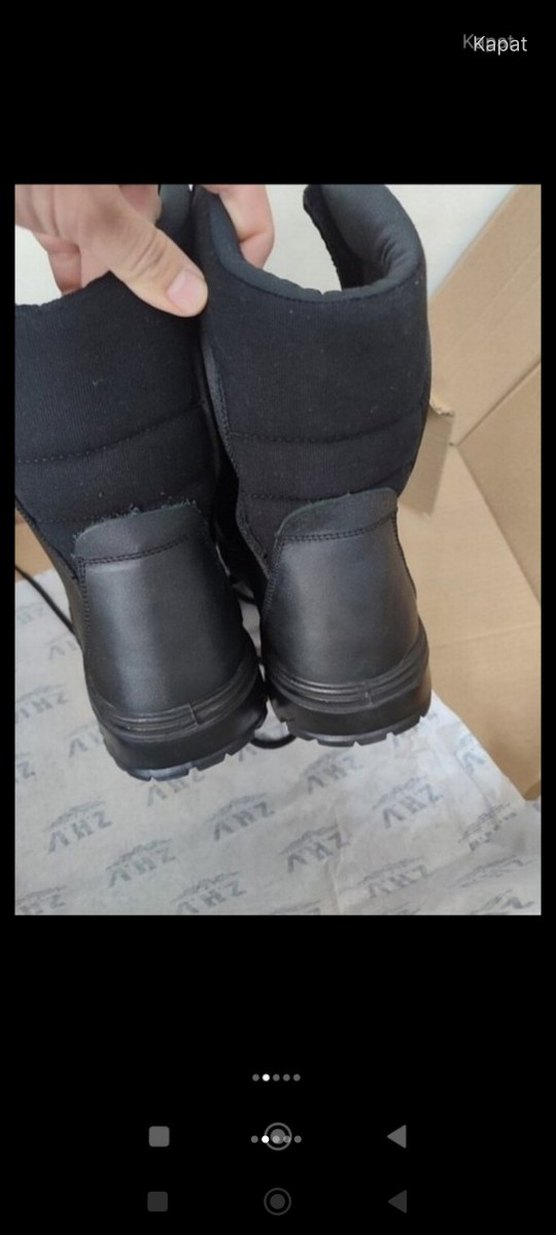 Siyah askeri bot - Görsel 4
