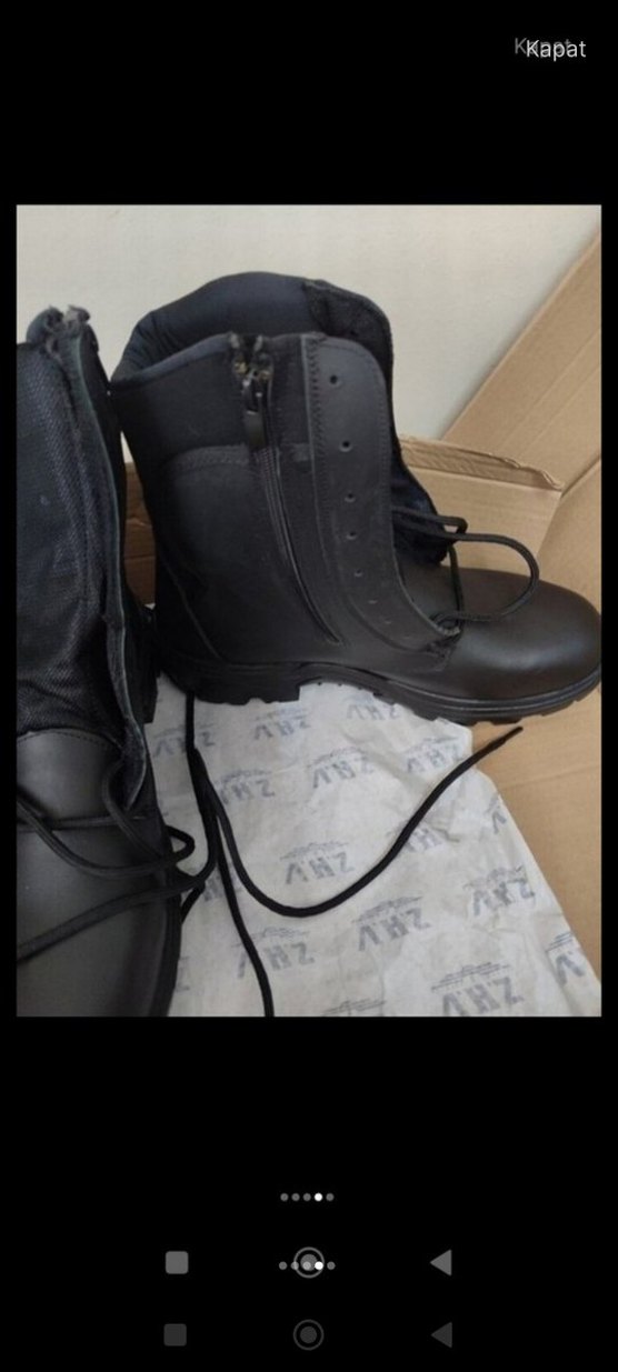 Siyah askeri bot - Görsel 2