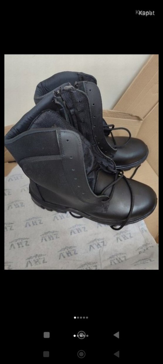 Siyah askeri bot - Görsel 5
