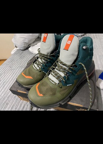 Turkuaz Gri Bağcıklı Erkek Spor Outdoor Ayakkabı - Görsel 3