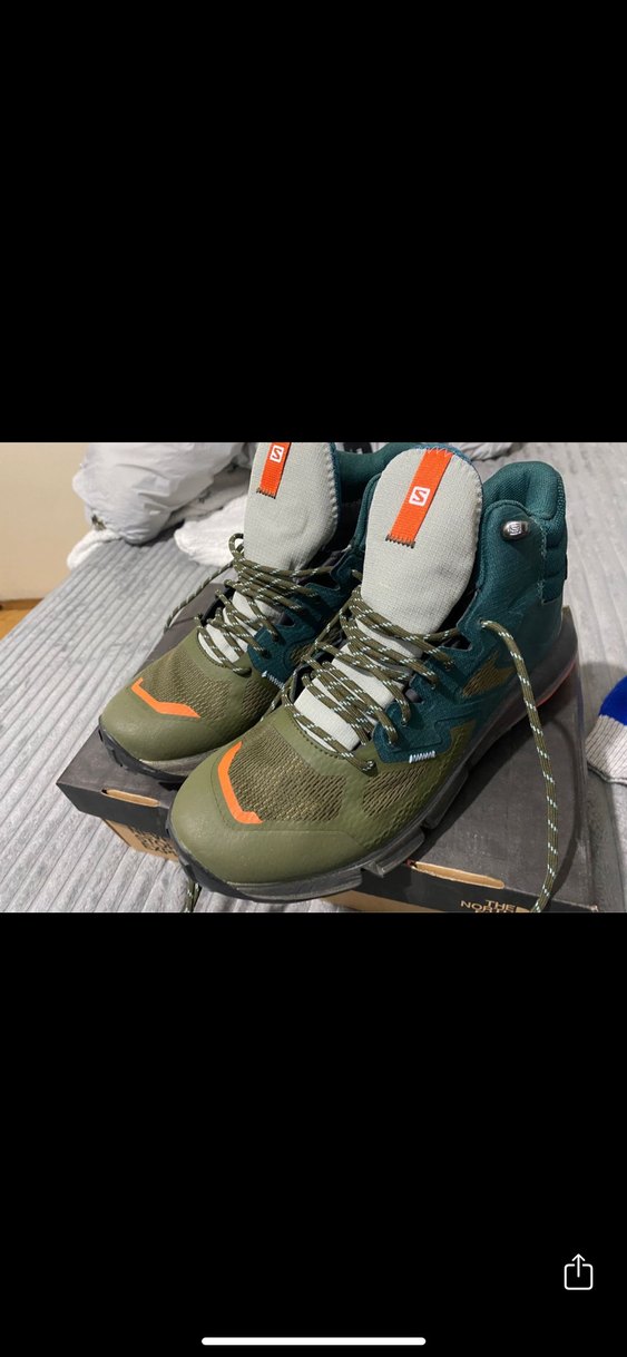 Turkuaz Gri Bağcıklı Erkek Spor Outdoor Ayakkabı - Görsel 3