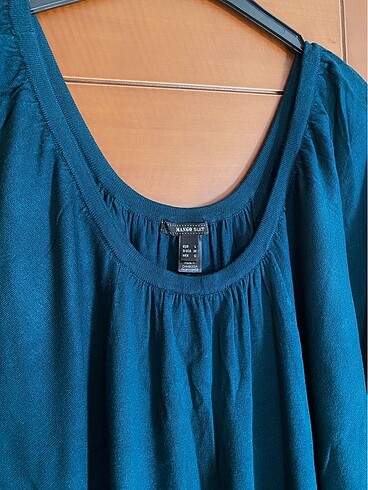 mango petrol mavi triko elbise - Görsel 2