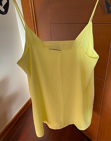 trendyolmilla sarı şifon bluz - Görsel 2