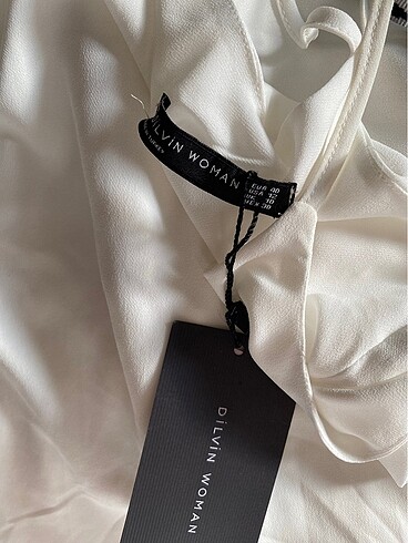 dilvin beyaz askılı bluz - Görsel 3