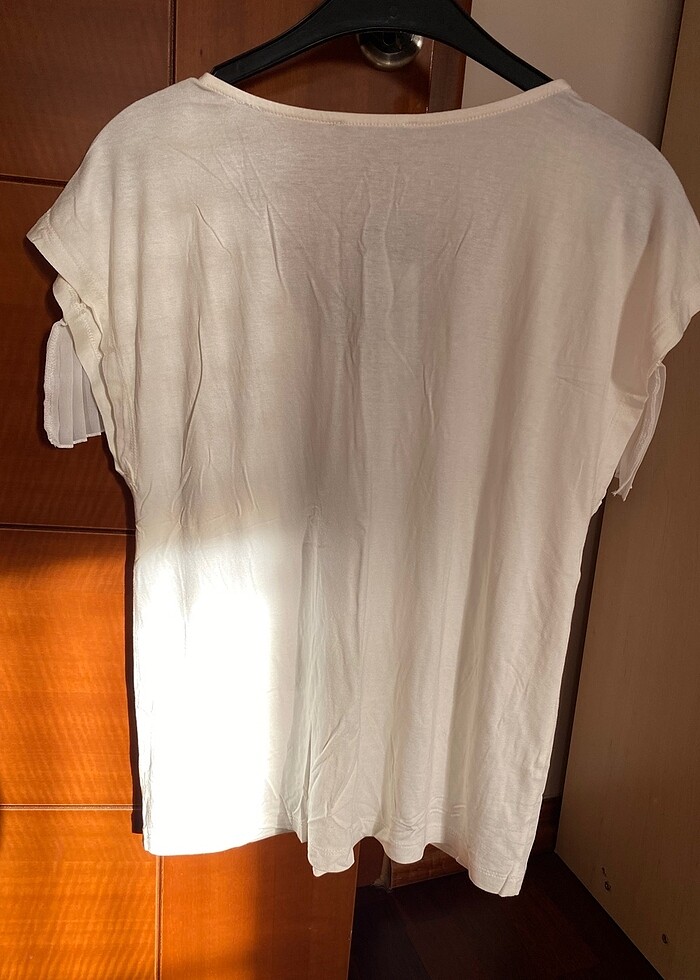 trendyolmilla beyaz tişört - Görsel 3