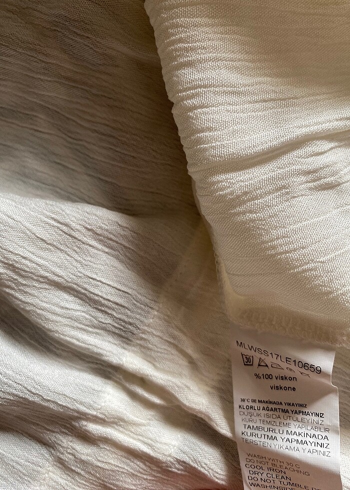 trendyol ekru beyaz plaj elbisesi pareo - Görsel 5