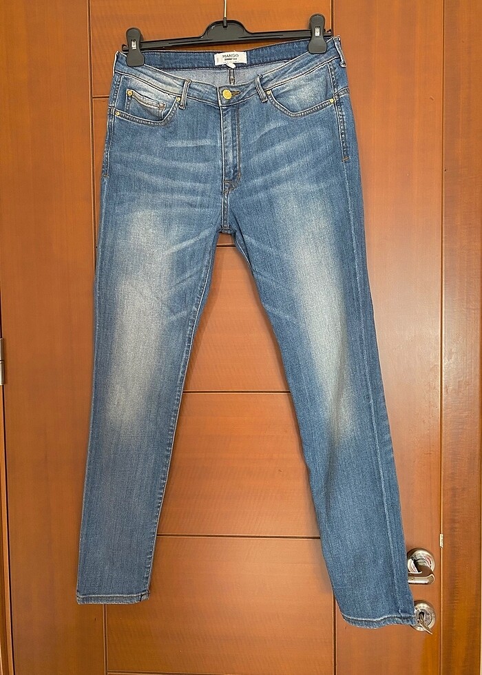 mango girlfriend kot pantolon - Görsel 2