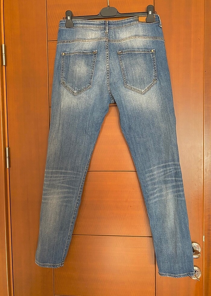 mango girlfriend kot pantolon - Görsel 4