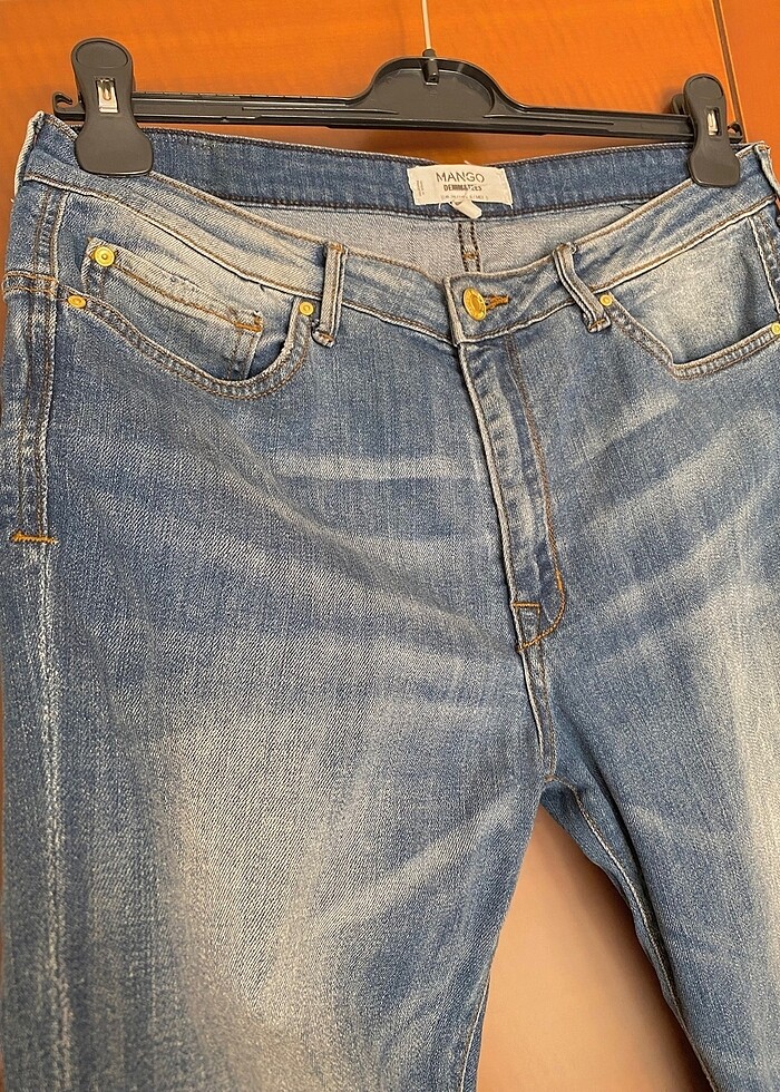 mango girlfriend kot pantolon - Görsel 3