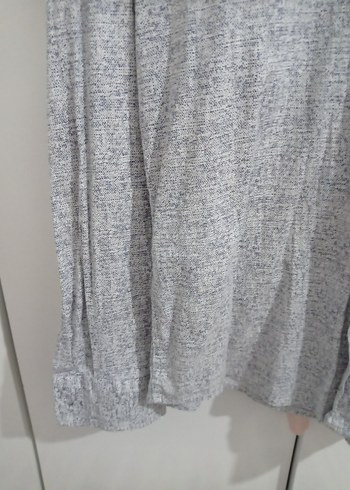 Gri Erkek Keten Uzun Kollu Gömlek - Görsel 3