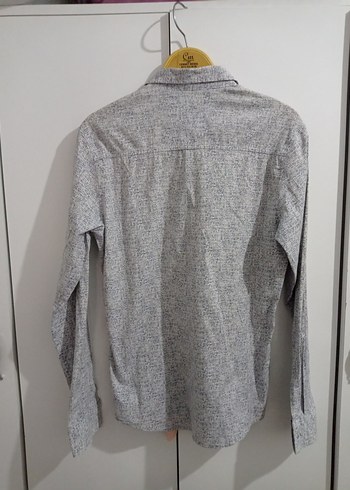 Gri Erkek Keten Uzun Kollu Gömlek - Görsel 4