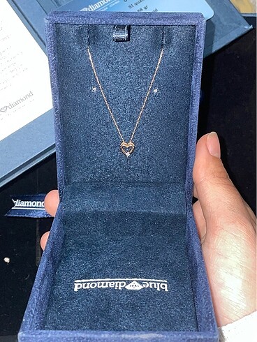 Aşkın sımgesı kolyesi blue diamond