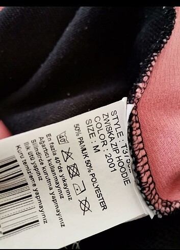 m Beden siyah Renk Hummel zıp hoodie