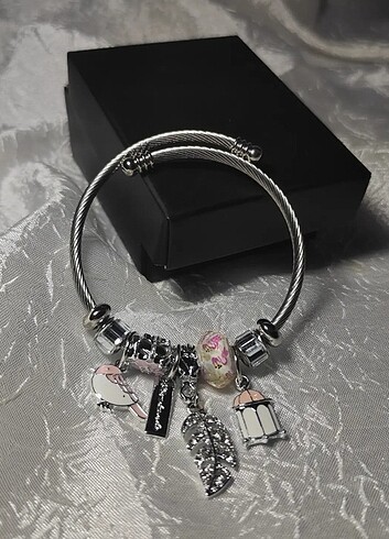 Anka Handmade Paslanmaz Çelik Ayarlanabilir Pandora Bileklik